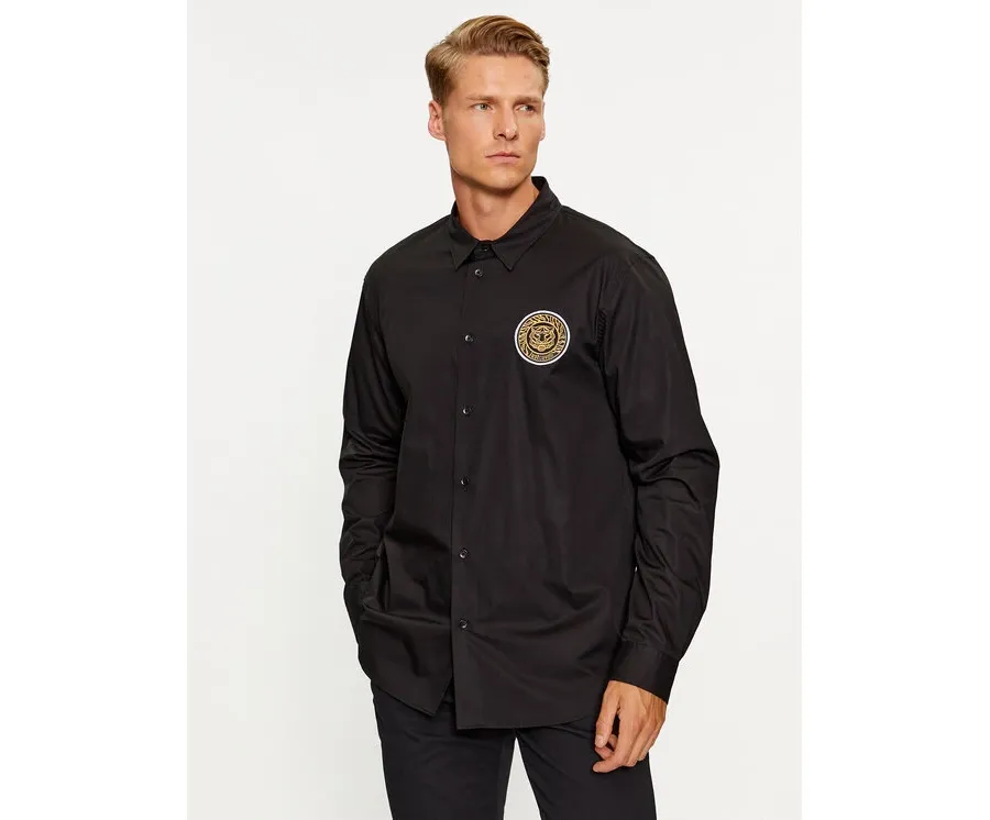 obrazek 1 Just Cavalli Koszula 75OALYS4 Czarny Slim Fit