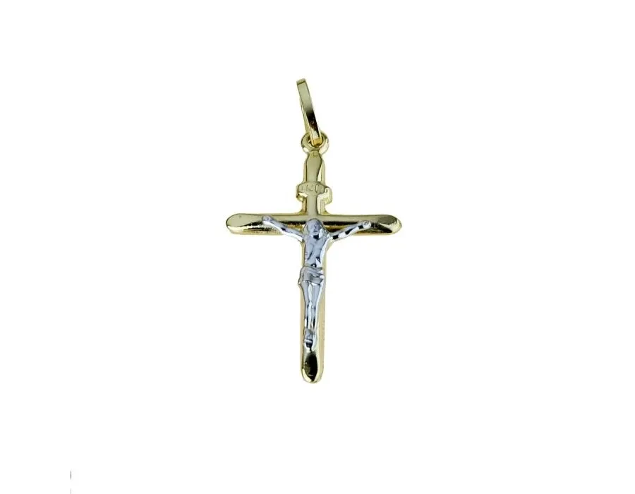 obrazek 1 Klasyczny męski krzyż z Chrystusem wym.26x17mm.