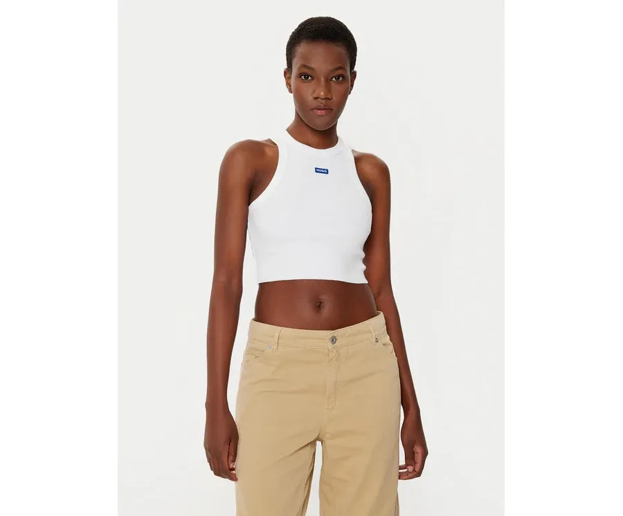 obrazek 1 HUGO Top Baby 50511450 Biały Slim Fit