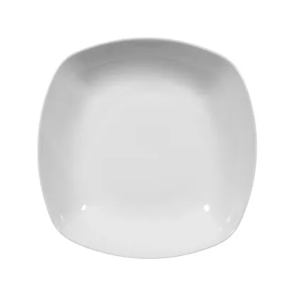 Zdjęcie Kwadratowy głęboki talerz do zupy z porcelany 21 cm z Niemiec - Seltmann Weiden