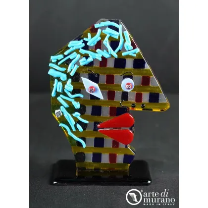 Zdjęcie Abstrakcyjny Pop Art rzeźba Picasso w szkle Murano