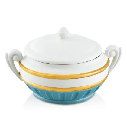 Picture Ceramic container with two handles - Ahura