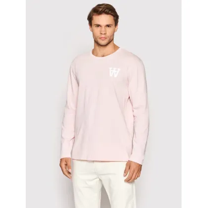 Zdjęcie Wood Wood Longsleeve Mel 10295400-2323 Różowy Regular Fit