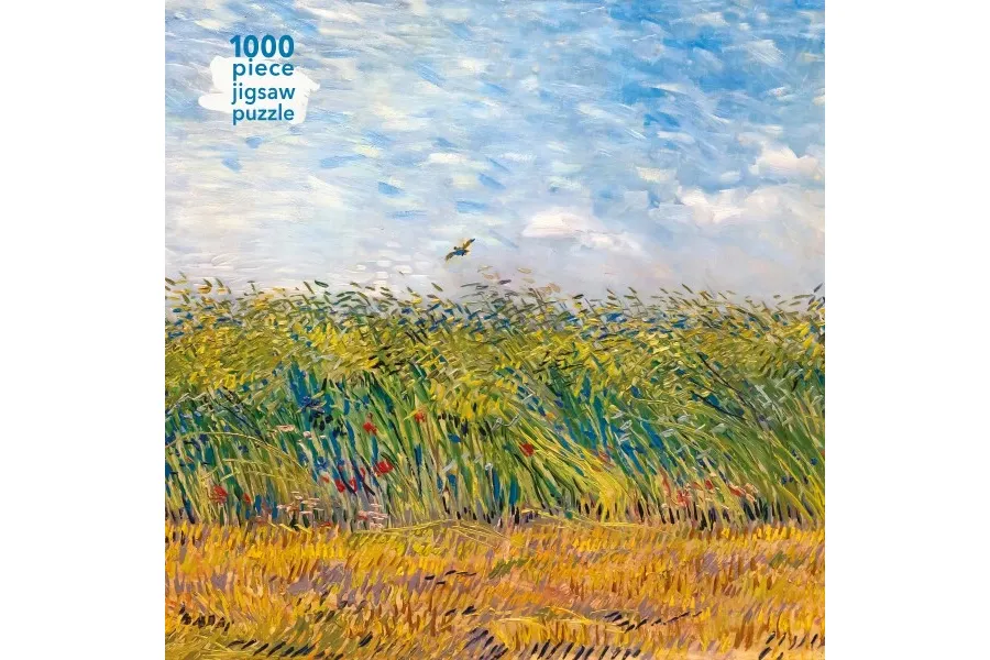 obrazek 1 Puzzle dla dorosłych Vincent Van Gogh: Pole pszenicy ze skowronkiem - Flame Tree Publishing