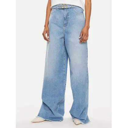 Zdjęcie TWINSET Jeansy 241TT2390 Niebieski Wide Leg