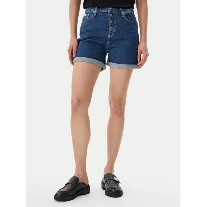 Zdjęcie Calvin Klein Jeans Szorty jeansowe J20J225512 Granatowy Mom Fit