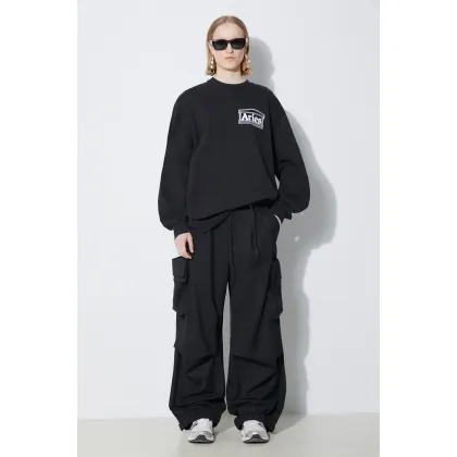 Zdjęcie Y-3 spodnie z domieszką wełny Refined Woven Cargo kolor czarny szerokie high waist IN4373