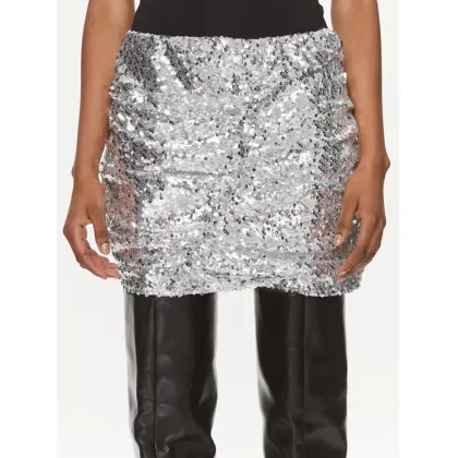 Zdjęcie Herskind Spódnica mini 4945984 Srebrny Slim Fit