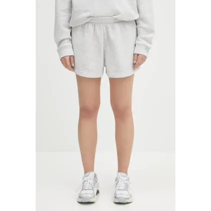 Zdjęcie Sporty & Rich szorty Sr Runner Soft Disco Short damskie kolor szary melanżowe high waist SH052606139GY03