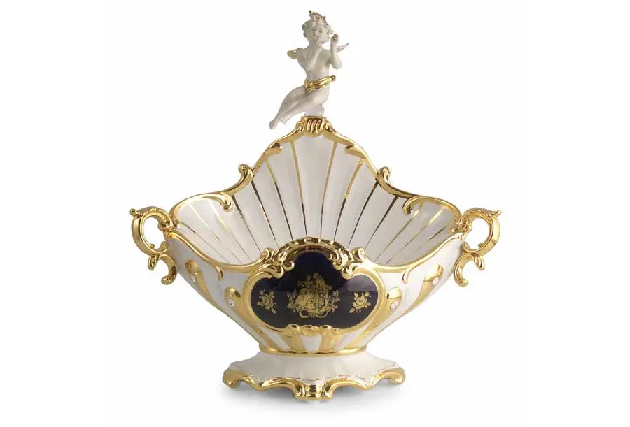 picture 1 Italian ceramic table platter with an angel - Bruno Costenaro