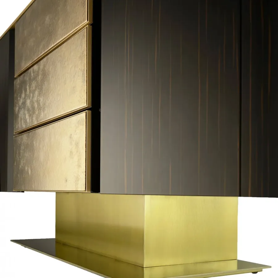 obrazek 4 Komoda z dwoma drzwiami i trzema szufladami H.80xL.180xP.45 cm