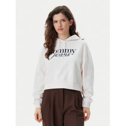 Zdjęcie Tommy Jeans Bluza Script DW0DW20306 Beżowy Relaxed Fit
