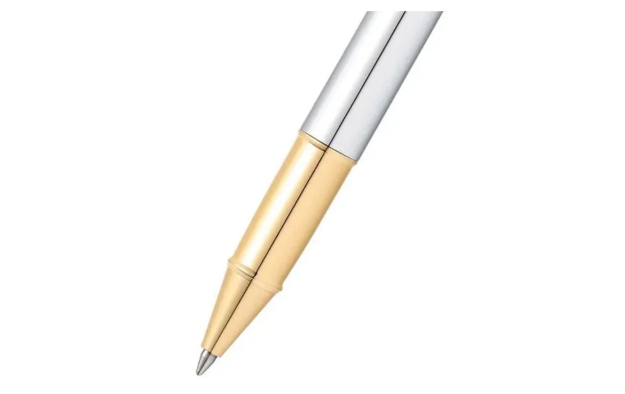 obrazek 3 Pióro kulkowe Sheaffer 100 chromowane z elementami w kolorze złotym