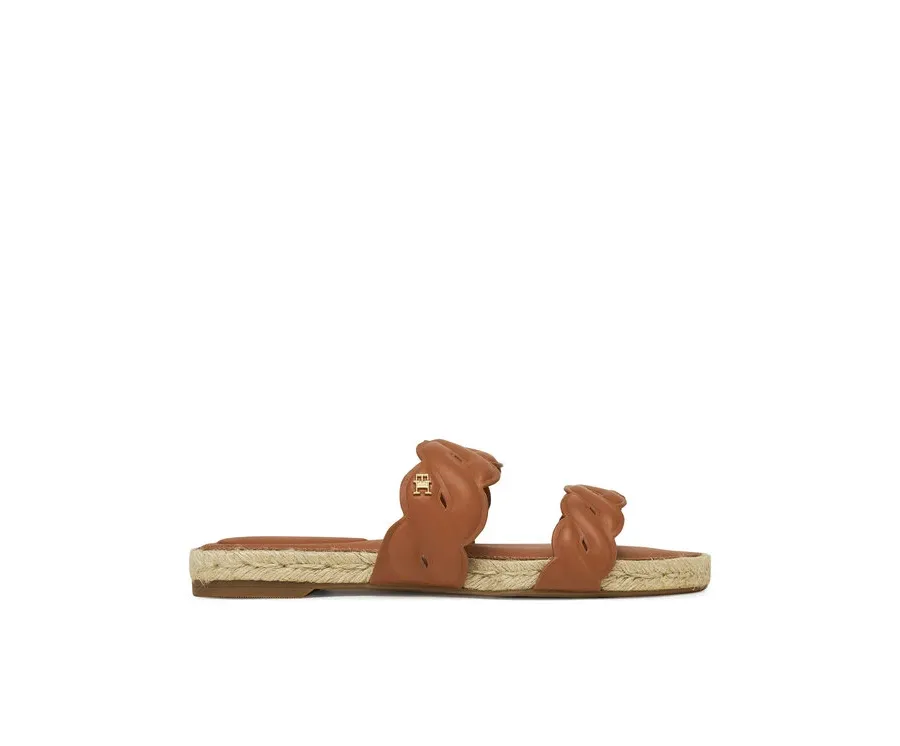 obrazek 1 Tommy Hilfiger Espadryle Leather Rope Espadrille Mule FW0FW08503 Brązowy