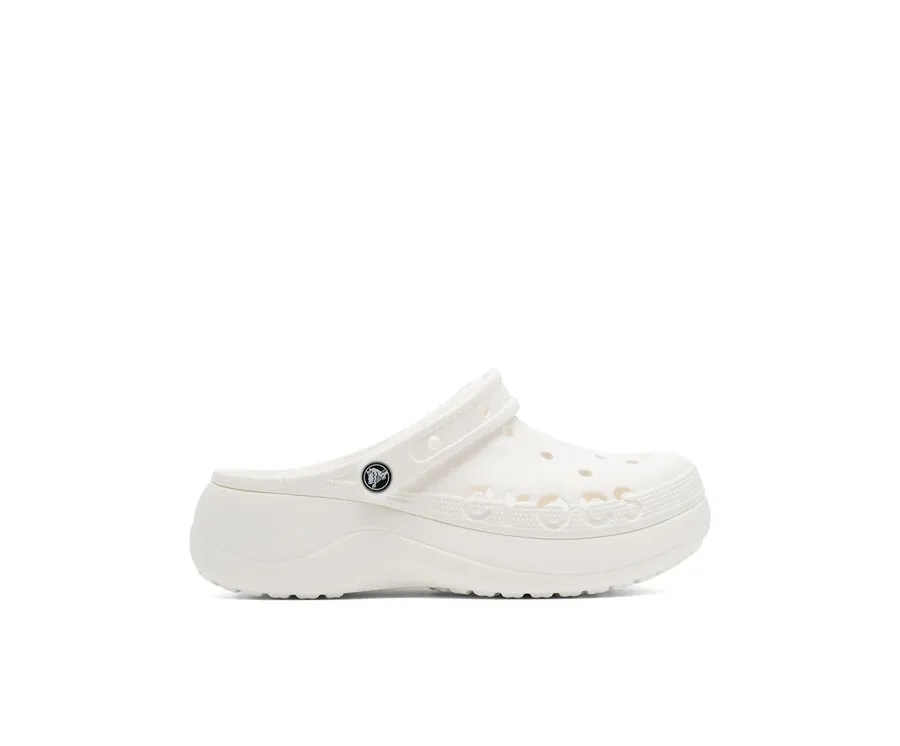 obrazek 1 Crocs Klapki BAYA PLATFORM CLOG 208186-100 Écru