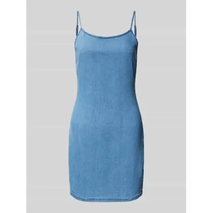 Zdjęcie Sukienka jeansowa z cienkimi ramiączkami model ‘RON’