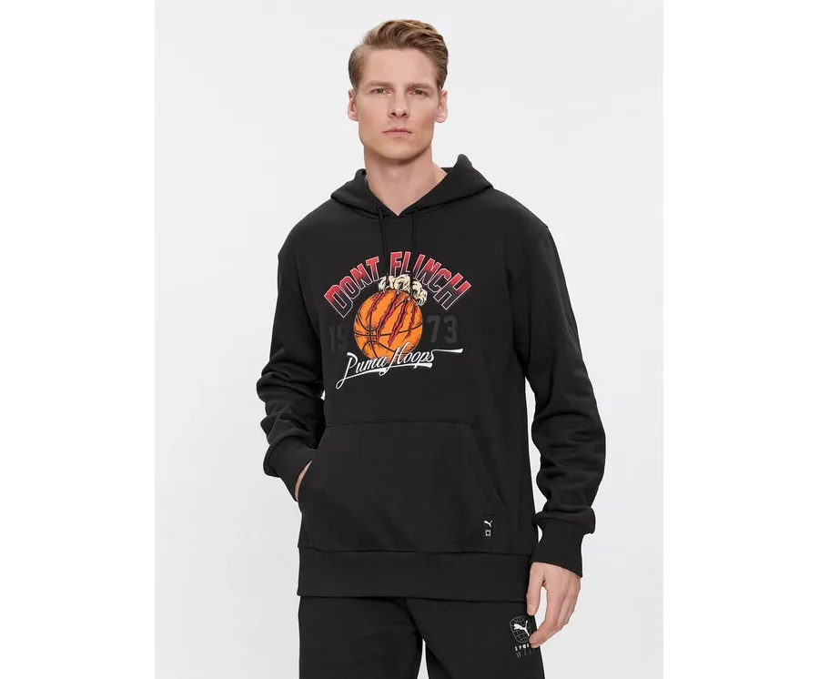 obrazek 1 Puma Bluza Graphic Booster 624812 Czarny Regular Fit