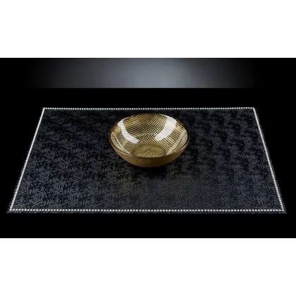 Zdjęcie Klasyczna miska czarno-złota z niepowtarzalnym wzorem