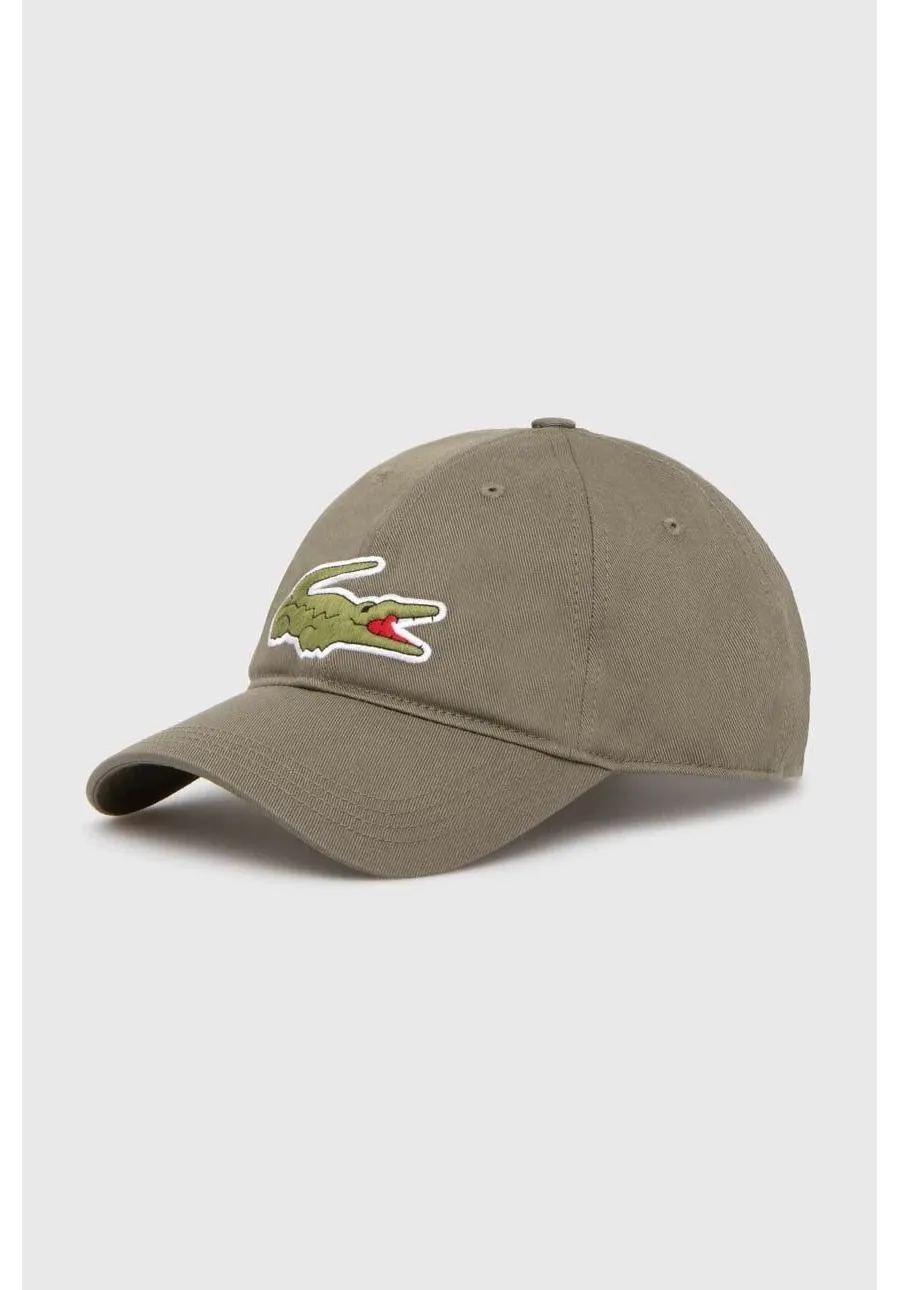 obrazek 1 Lacoste czapka z daszkiem bawełniana kolor brązowy z aplikacją