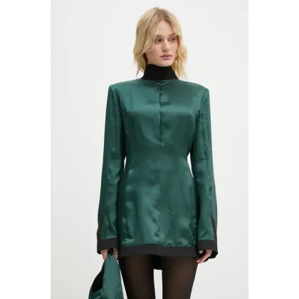 Zdjęcie MM6 Maison Margiela sukienka kolor zielony mini dopasowana S62DA0036.S41355