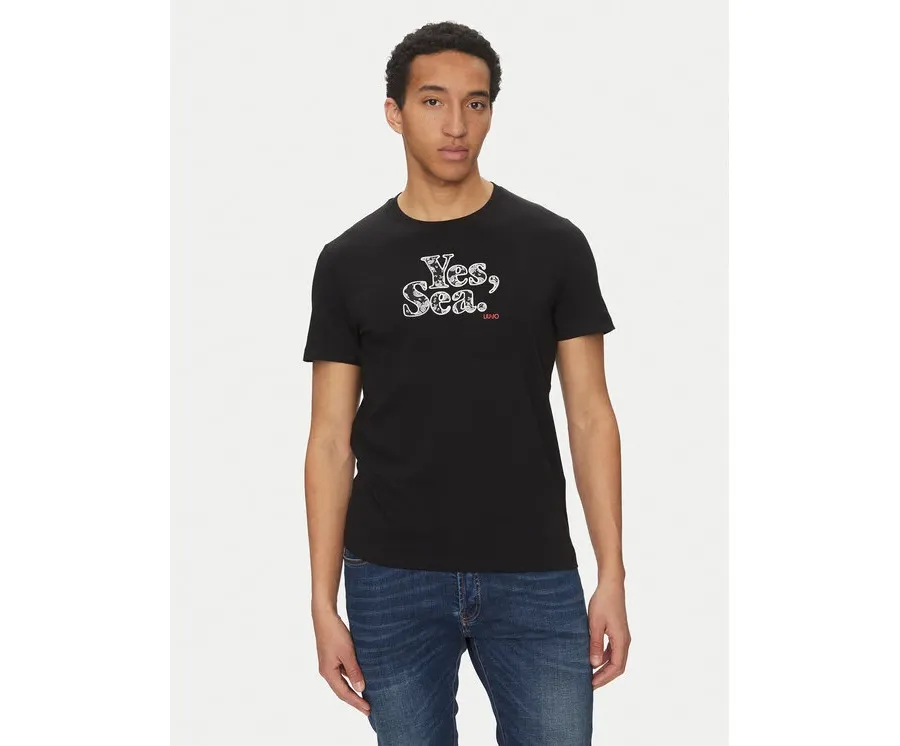 obrazek 1 Liu Jo T-Shirt QA5190 J4924 Czarny Regular Fit