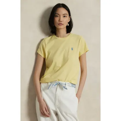 Zdjęcie Polo Ralph Lauren t-shirt bawełniany damski kolor żółty 211898698