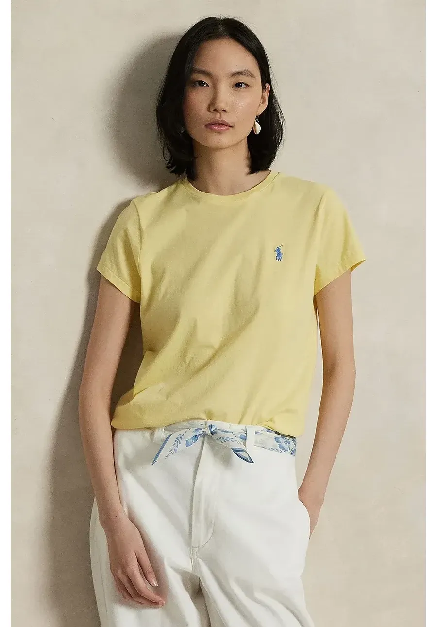 obrazek 1 Polo Ralph Lauren t-shirt bawełniany damski kolor żółty 211898698