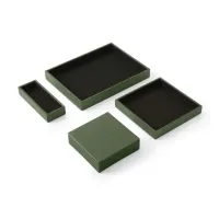 Picture An elegant set of Minerva leather desk accessories