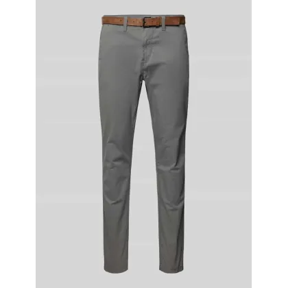 Zdjęcie Chinosy o kroju slim fit z paskiem