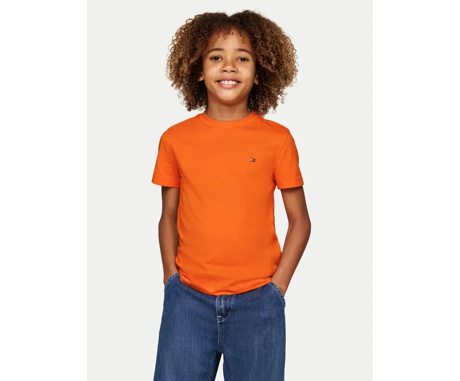 obrazek 1 Tommy Hilfiger T-Shirt Essential KB0KB06879 M Pomarańczowy Regular Fit