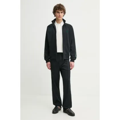 Zdjęcie Drôle de Monsieur bluza La Veste Survet' męska kolor czarny z aplikacją PERM-SJ007-PL135-BL