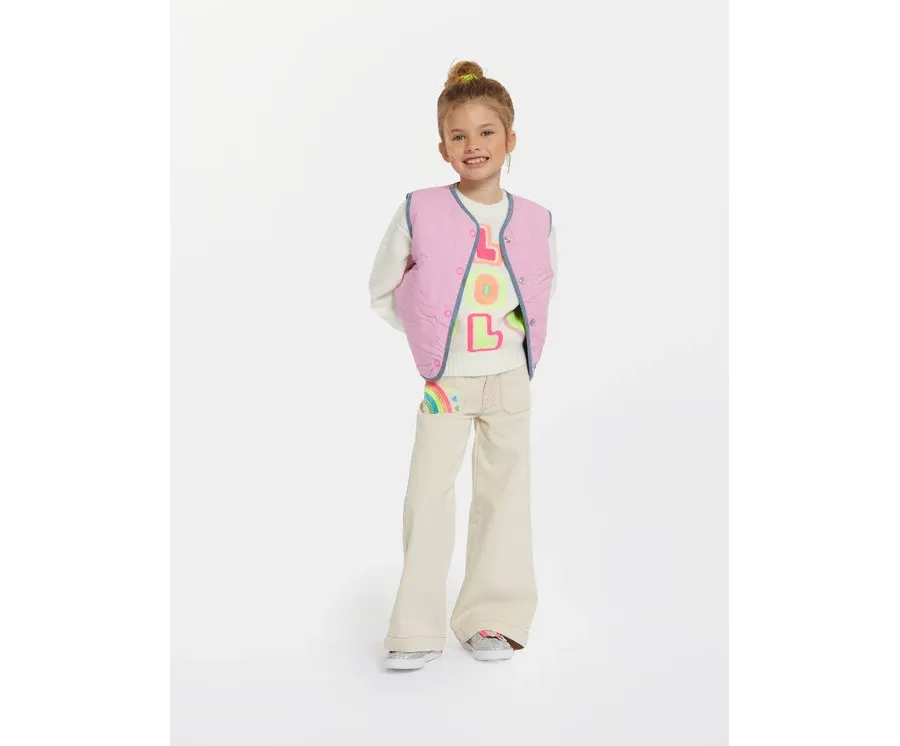 obrazek 1 Billieblush Sweter U15B55 Écru Regular Fit