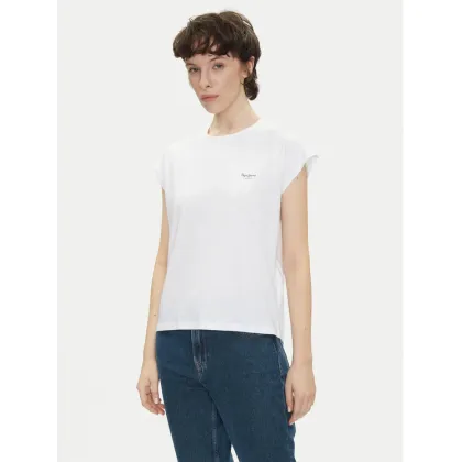Zdjęcie Pepe Jeans T-Shirt Blooma PL506030 Biały Regular Fit