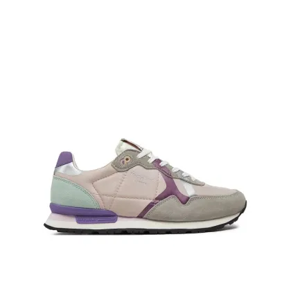 Zdjęcie Pepe Jeans Sneakersy Brit Print W PLS40010 Szary