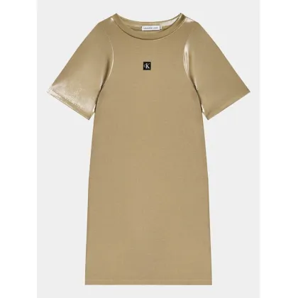 Zdjęcie Calvin Klein Jeans Sukienka codzienna Metallic IG0IG02323 Złoty Regular Fit