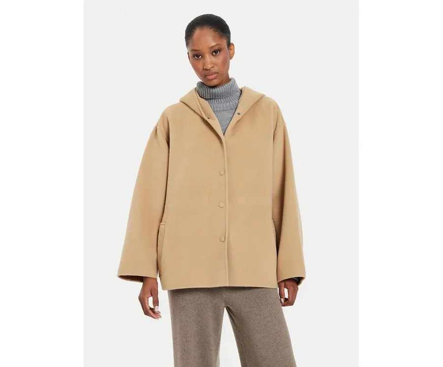 obrazek 1 Weekend Max Mara Płaszcz wełniany Gennaio 2425086021 Beżowy Regular Fit