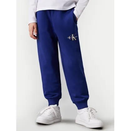 Zdjęcie Calvin Klein Jeans Spodnie dresowe Monogram Logo IU0IU00285 Niebieski Regular Fit
