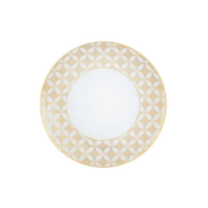 Zdjęcie Porcelanowy talerz na chleb i masło Gold Exotic ze złotym motywem  - Vista Alegre