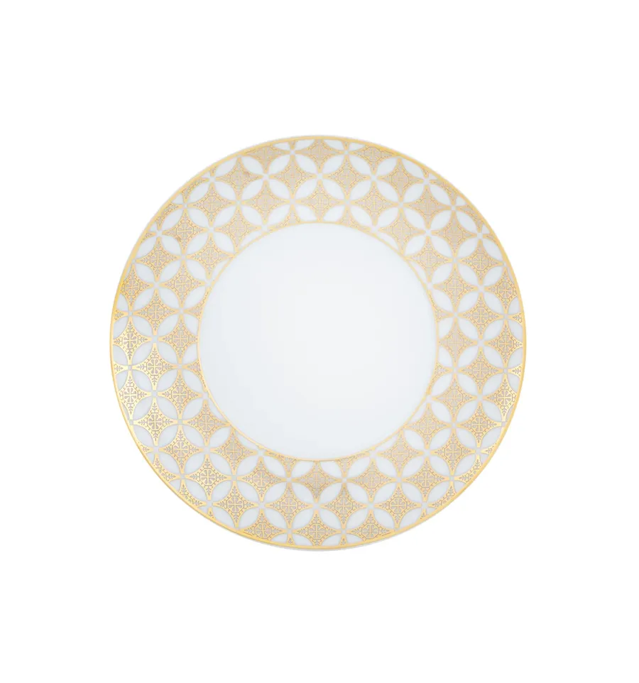 obrazek 1 Porcelanowy talerz na chleb i masło Gold Exotic ze złotym motywem  - Vista Alegre