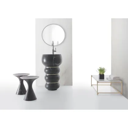 Zdjęcie Umywalka wykonana z oryginalnego marmuru do stylowej łazienki – Kreoo