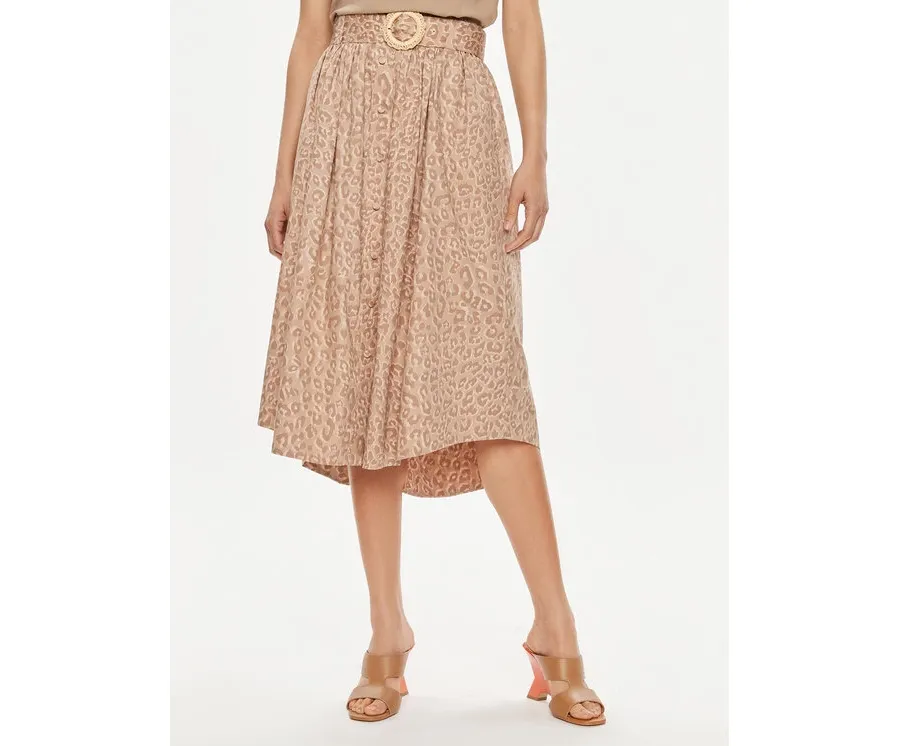 obrazek 1 TWINSET Spódnica trapezowa 241TT2114 Beżowy Loose Fit