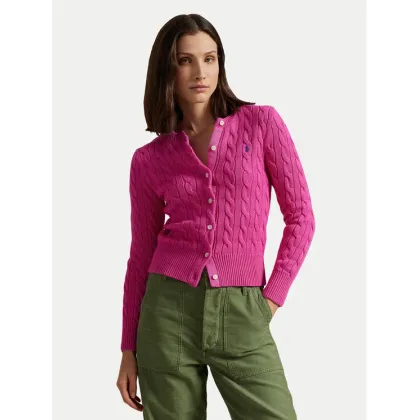 Zdjęcie Polo Ralph Lauren Kardigan 211891643019 Różowy Slim Fit