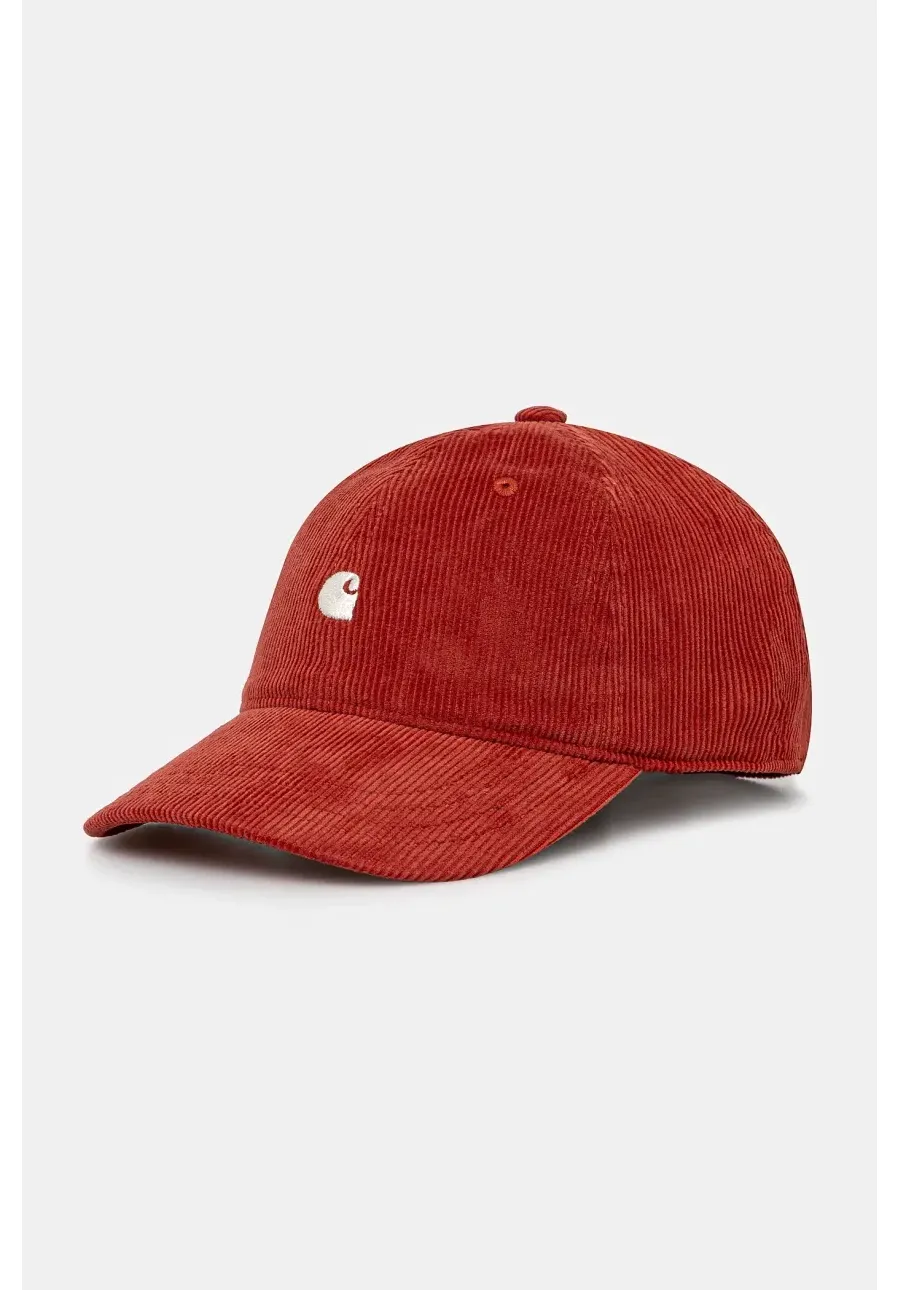 obrazek 1 Carhartt WIP czapka z daszkiem Harlem Cap kolor czerwony gładka I028955.2OYXX