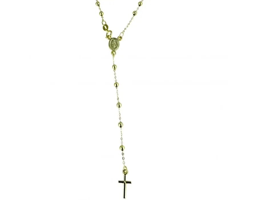 obrazek 1 Piękny naszyjnik z błyszczącymi koralikami 45 cm