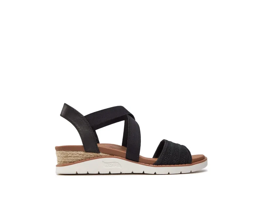 obrazek 1 Skechers Sandały Bobs Arch Fit Beach Kiss Boho Beyond 114013/BLK Czarny