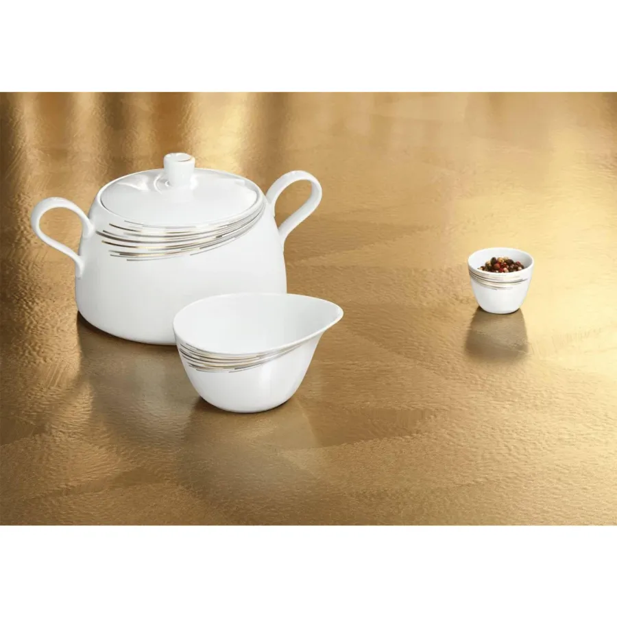 obrazek 2 Stylowy porcelanowy dzbanuszek do mleka o nowoczesnym kształcie - Seltmann Weiden