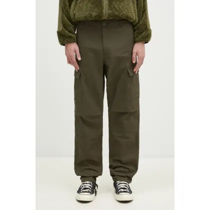 Zdjęcie Carhartt WIP spodnie bawełniane Aviation Pant kolor zielony proste I032468.6302