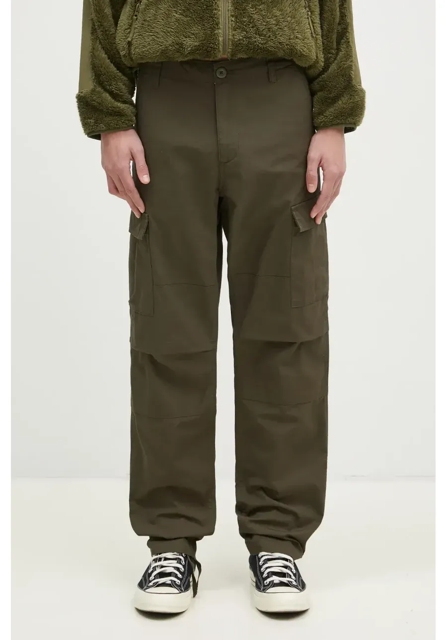 obrazek 1 Carhartt WIP spodnie bawełniane Aviation Pant kolor zielony proste I032468.6302
