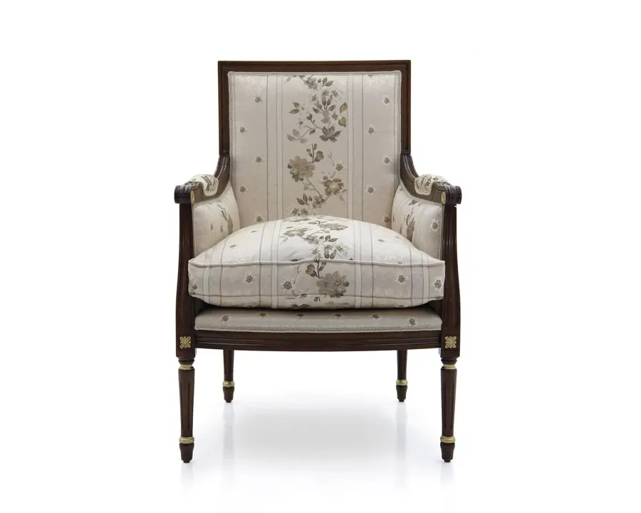 obrazek 2 Elegancki bukowy fotel w stylu ludwikowskim - Sevensedie