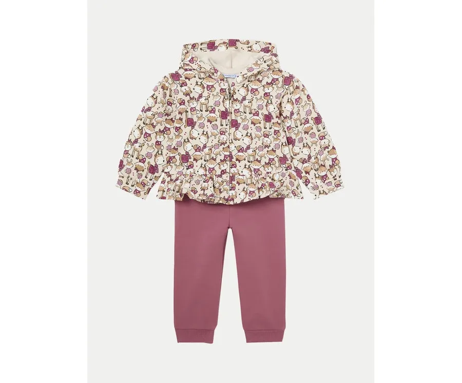 obrazek 1 Mayoral Dres 2824 Różowy Regular Fit